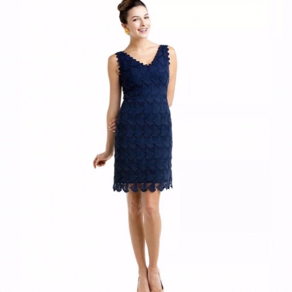 Lilly Pulitzer Reeve Sailboat Dress Navy Blue